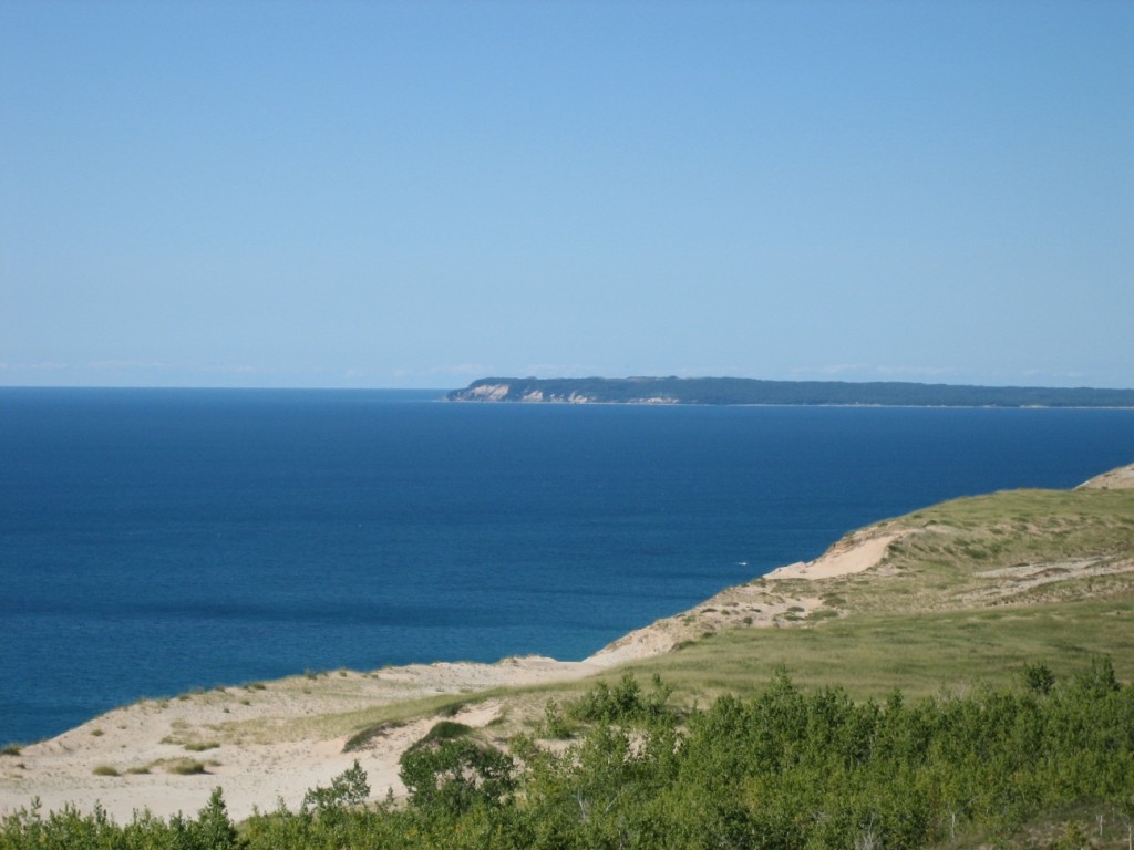 Sleeping bear dunes on lake michigan
